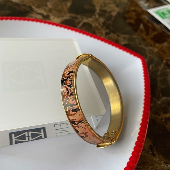 Animal Print Inspired Enamel Bangle - Picture 2 of 8